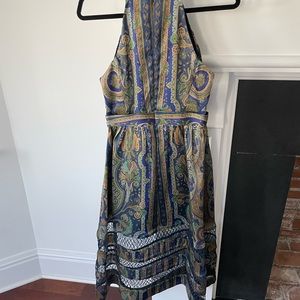 zimmerman paisley high neck dress